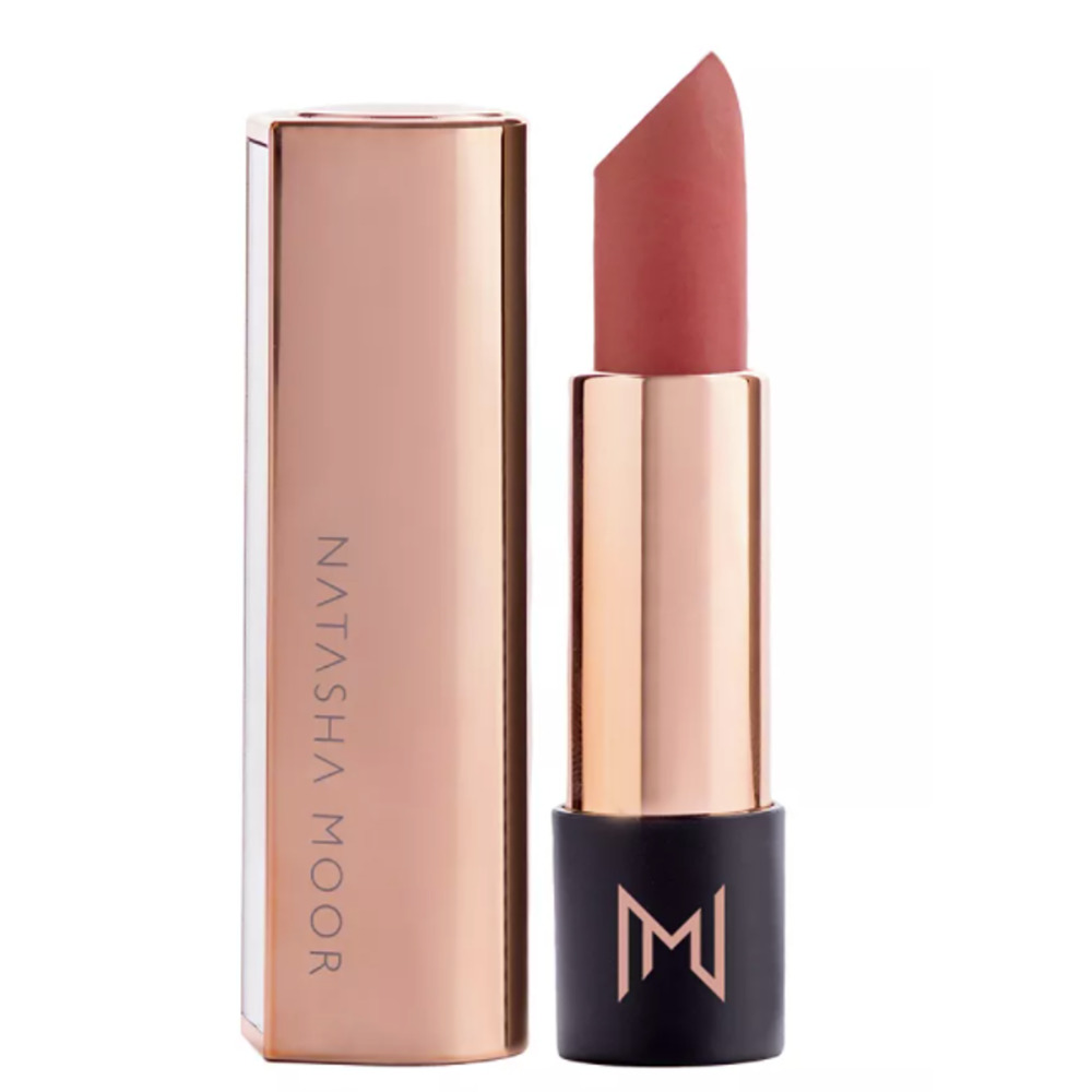 Natasha Moor Silk Suede Lipstick, Color GOAL DIGGER
